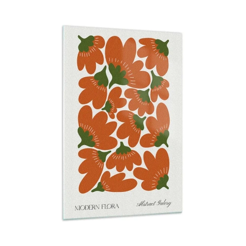 Quadro su vetro - Dalla vita dei fiori - 70x100 cm