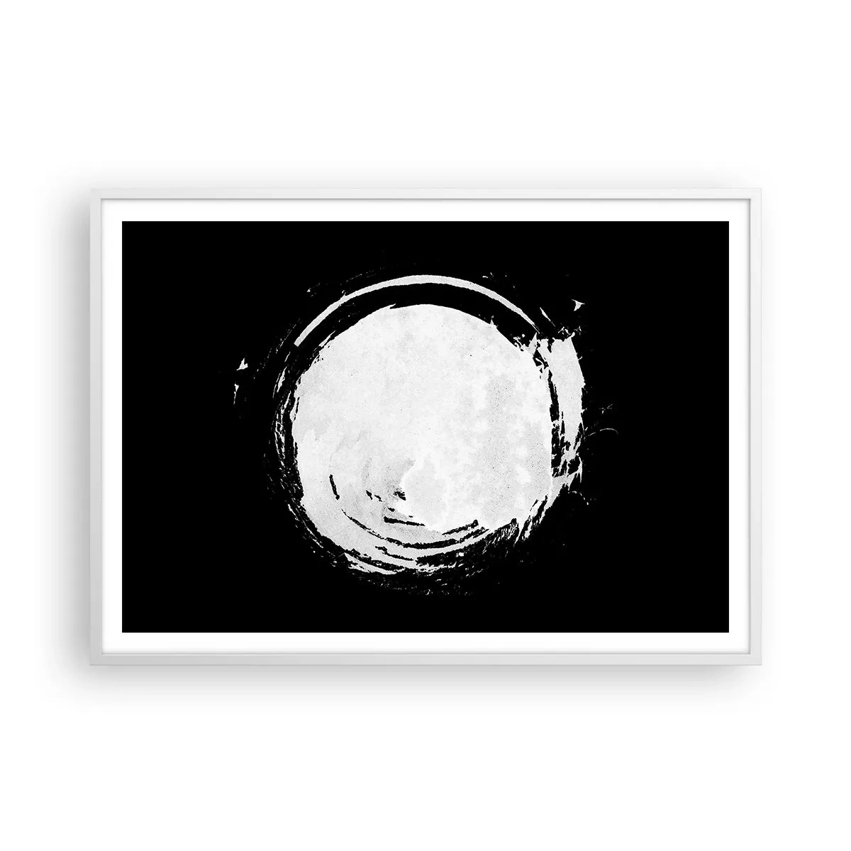 Poster in cornice bianca - Una buona soluzione - 100x70 cm