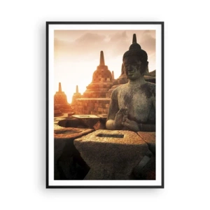 Poster in cornice nera - La pagoda della grande saggezza - 70x100 cm