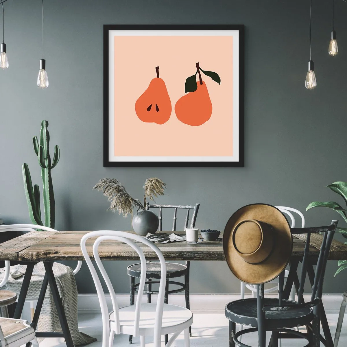 Poster in cornice nera - La dolcezza stessa - 40x40 cm