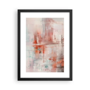 Poster in cornice nera - Nebbiose e rosate - 30x40 cm