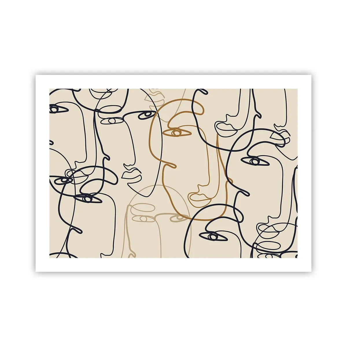 Poster - Ritratto multiplo - 70x50 cm