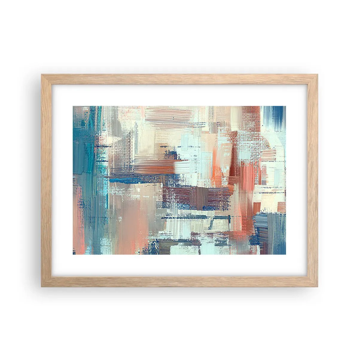 Poster in cornice rovere chiaro - Arrivando alla luce - 40x30 cm