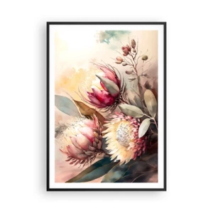 Poster in cornice nera - Di profilo e di fronte - 70x100 cm