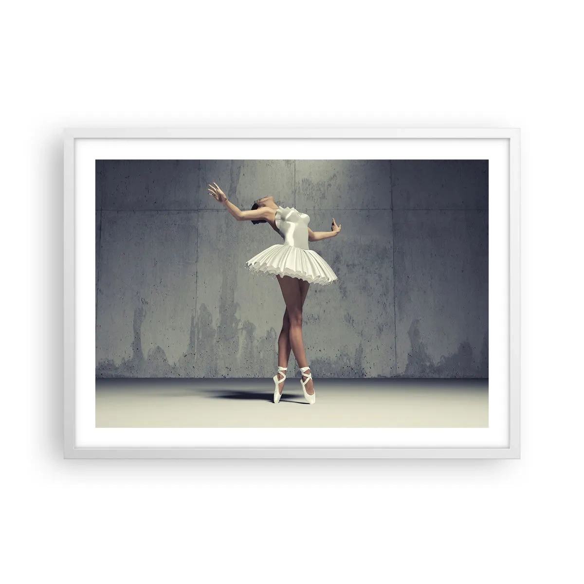 Poster in cornice bianca - Leggero come un uccello - 70x50 cm