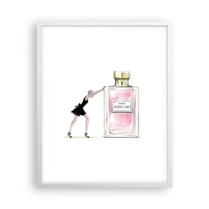 Poster in cornice bianca - L'essenza della femminilità - 40x50 cm