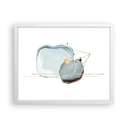 Poster in cornice bianca - Studio di goccia - 50x40 cm