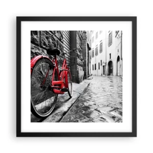 Poster in cornice nera - La vera bellezza non invecchia - 40x40 cm