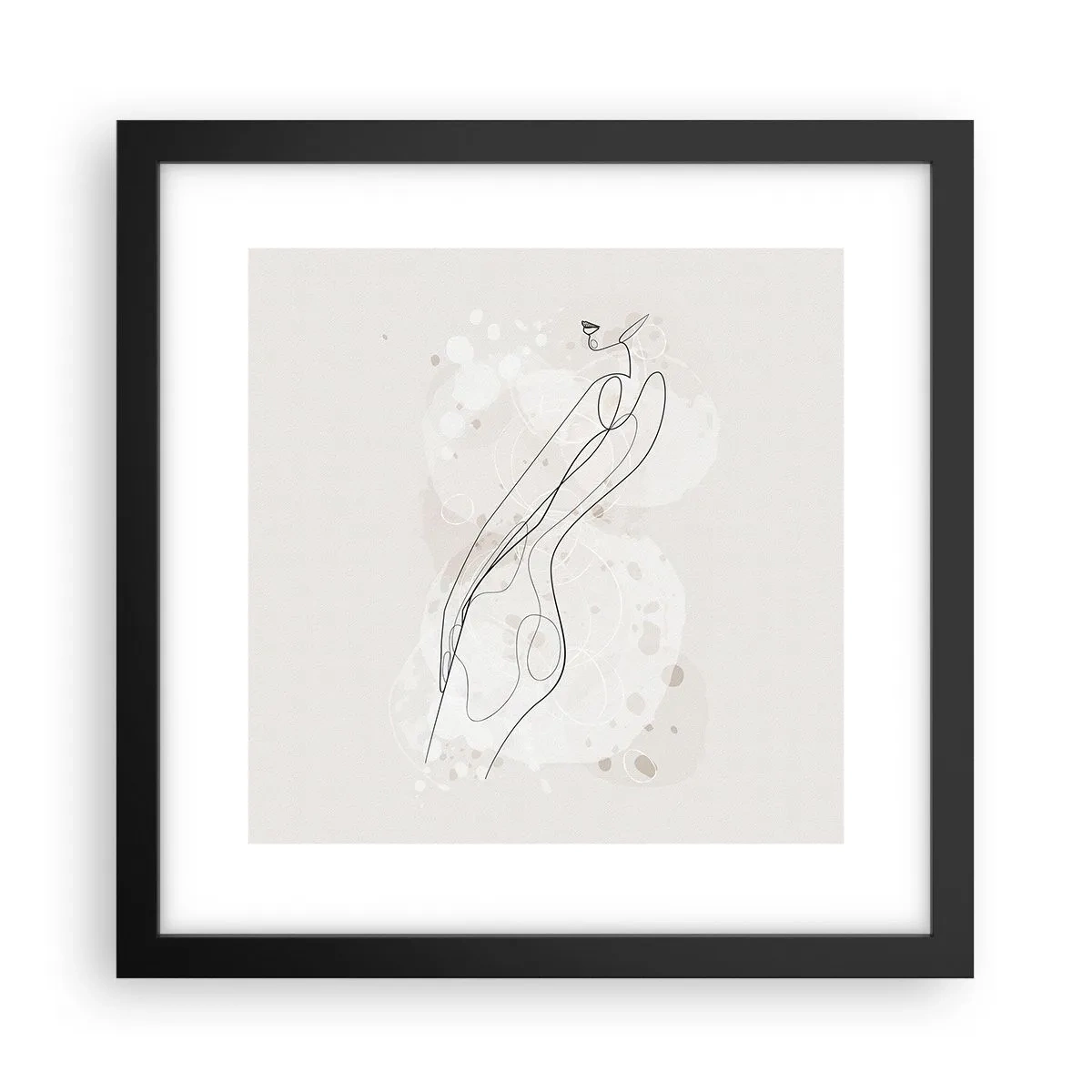 Poster in cornice nera - Errando con lo sguardo - 30x30 cm