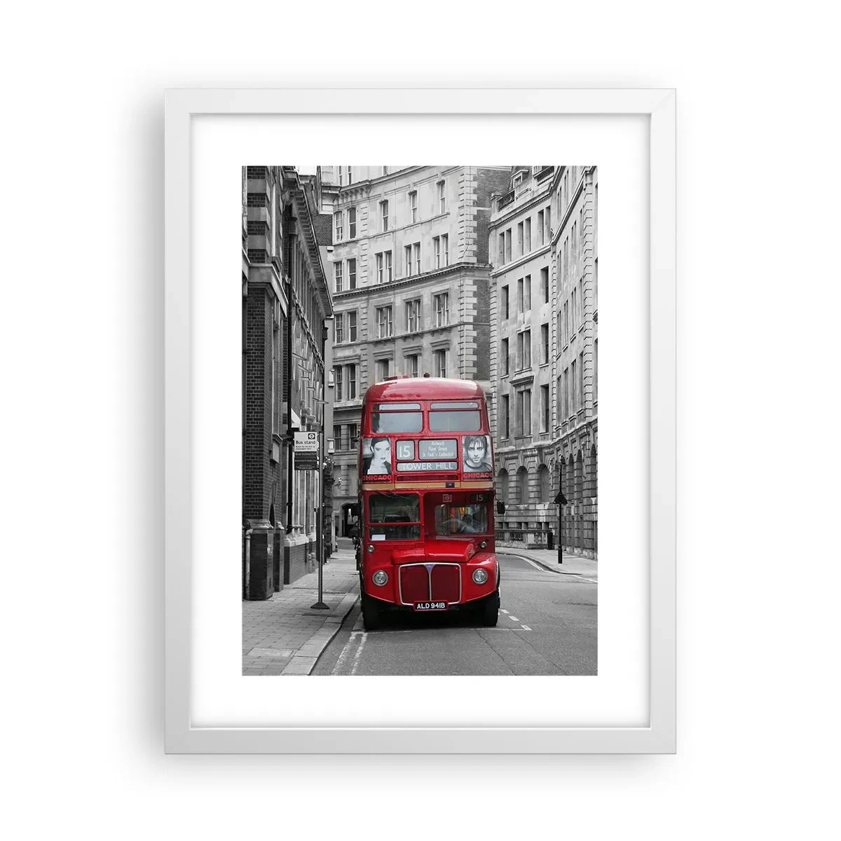 Poster in cornice bianca - Il quotidiano non deve essere grigio - 30x40 cm