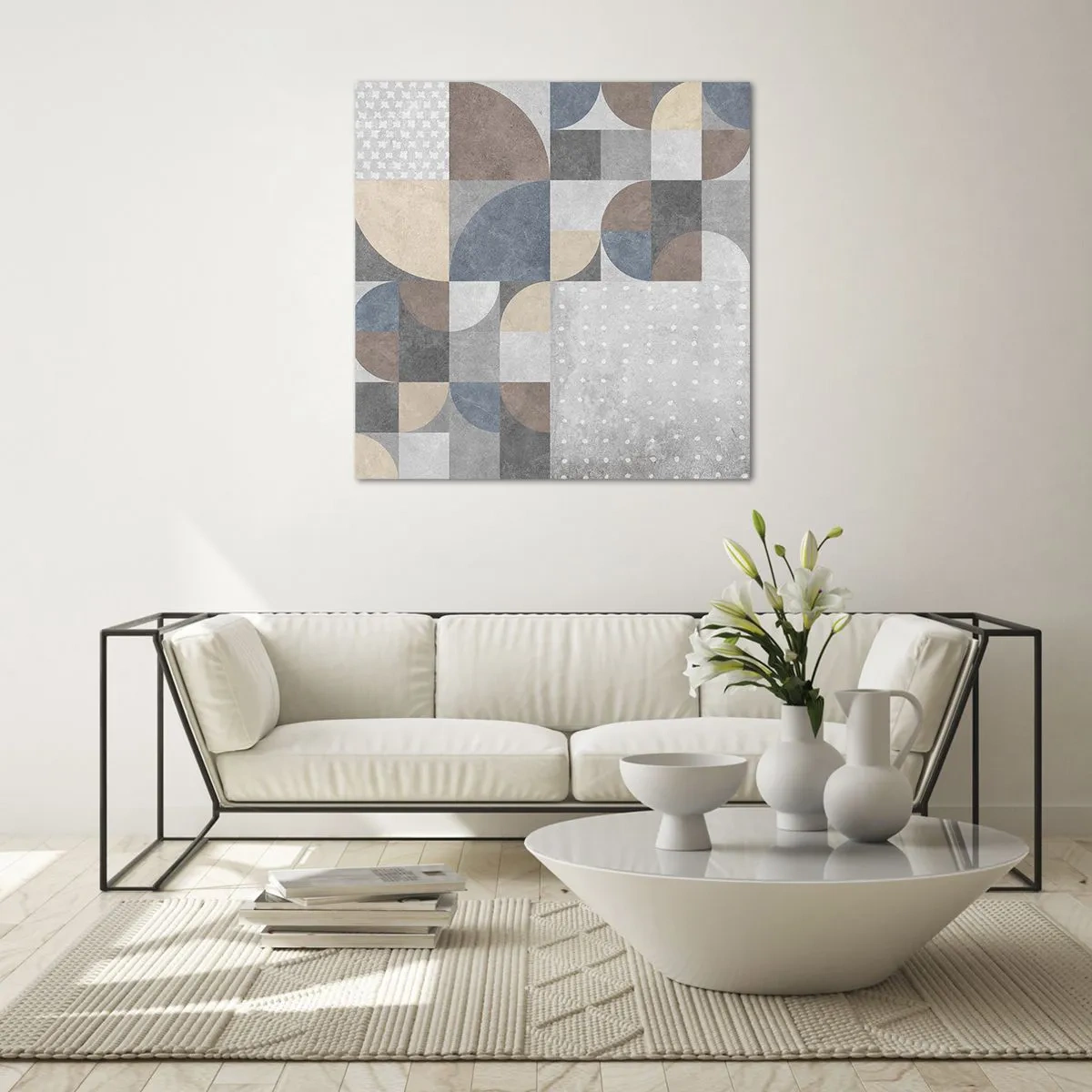 Quadro su vetro - Fantasia di ceramica - 30x30 cm