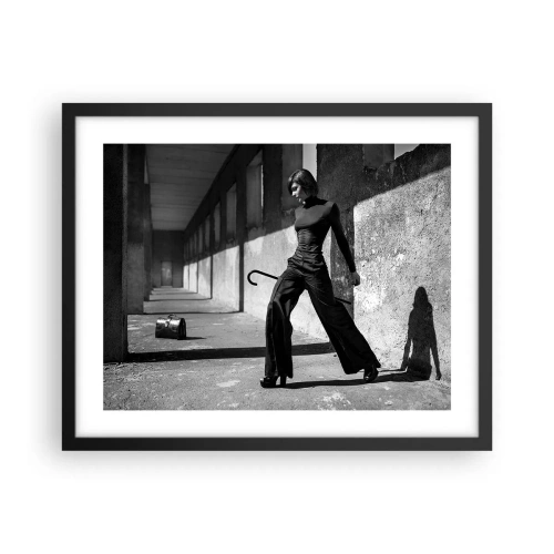 Poster in cornice nera - Eleganza cittadina - 50x40 cm