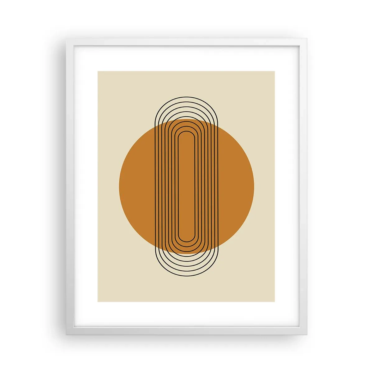 Poster in cornice bianca - Piano perfetto - 40x50 cm