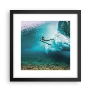 Poster in cornice nera - Mondo subacqueo - 30x30 cm