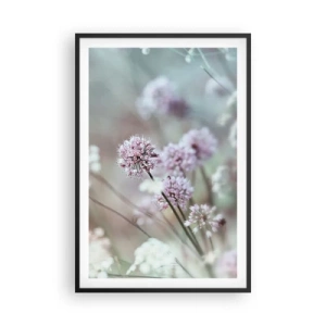 Poster in cornice nera - Le dolci filigrane delle erbe - 61x91 cm