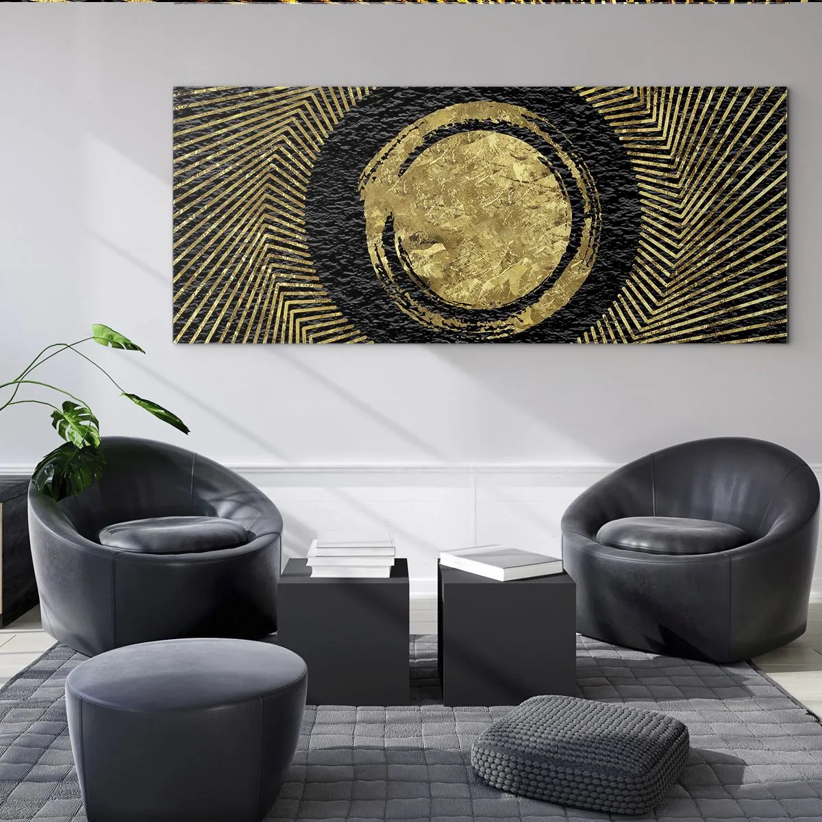 Quadro su vetro - Composizione glamour - 100x40 cm