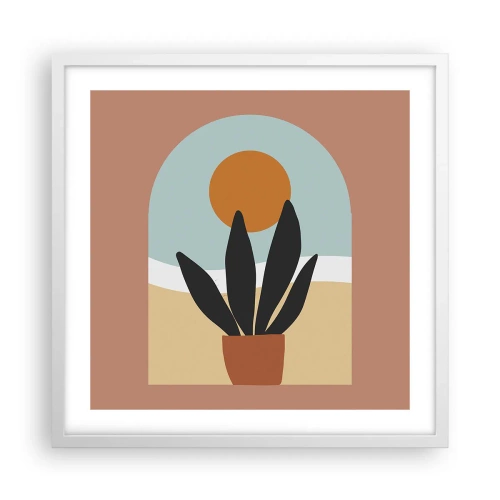 Poster in cornice bianca - Piccole gioie - 50x50 cm