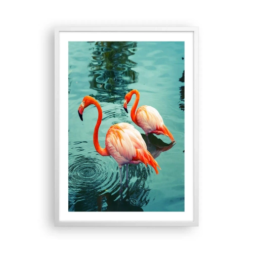 Poster in cornice bianca - Adesso siamo di moda - 50x70 cm