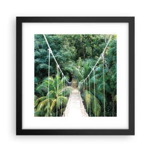 Poster in cornice nera - Welcome to the jungle! - 30x30 cm