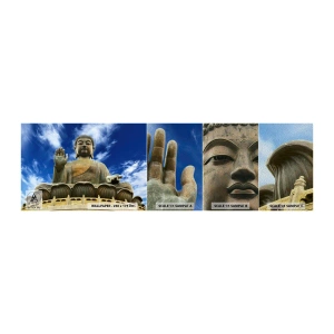 Campione di Fotomurale Premium Sand - Vivere senza paura - Budda, Religione, Asia - 100x30 cm