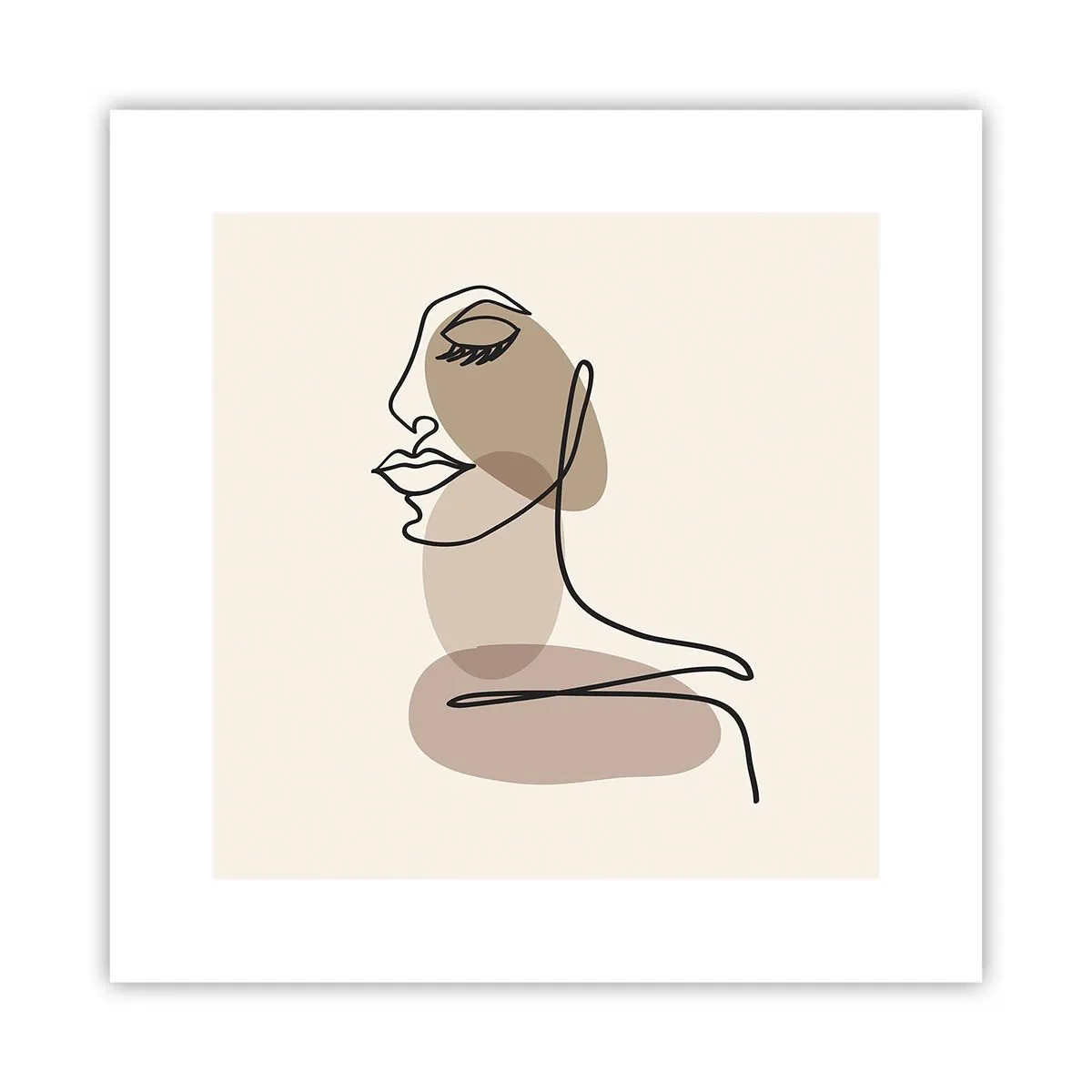 Poster - Ascoltando se stessa - 30x30 cm