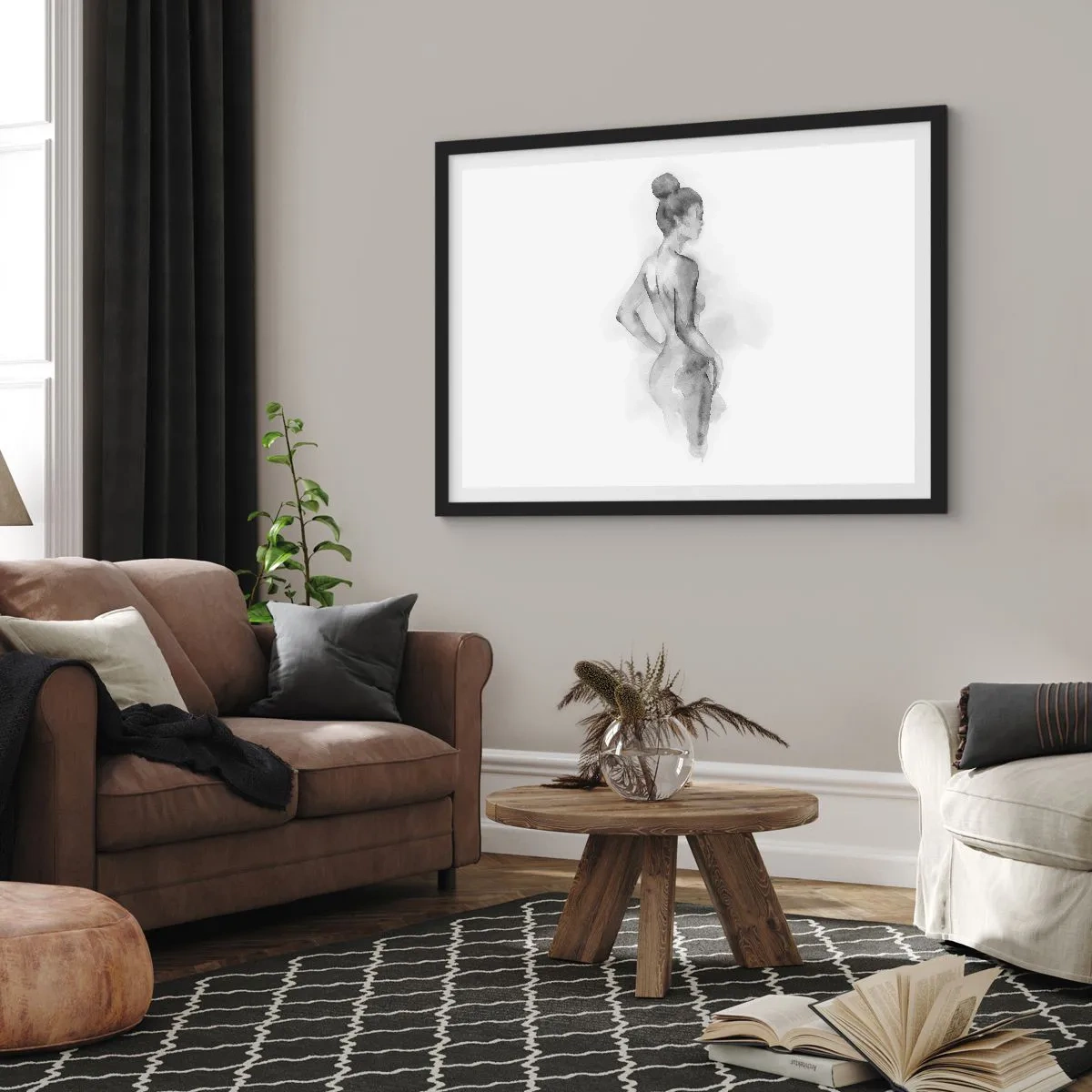 Poster in cornice nera - Bella come un quadro - 50x40 cm