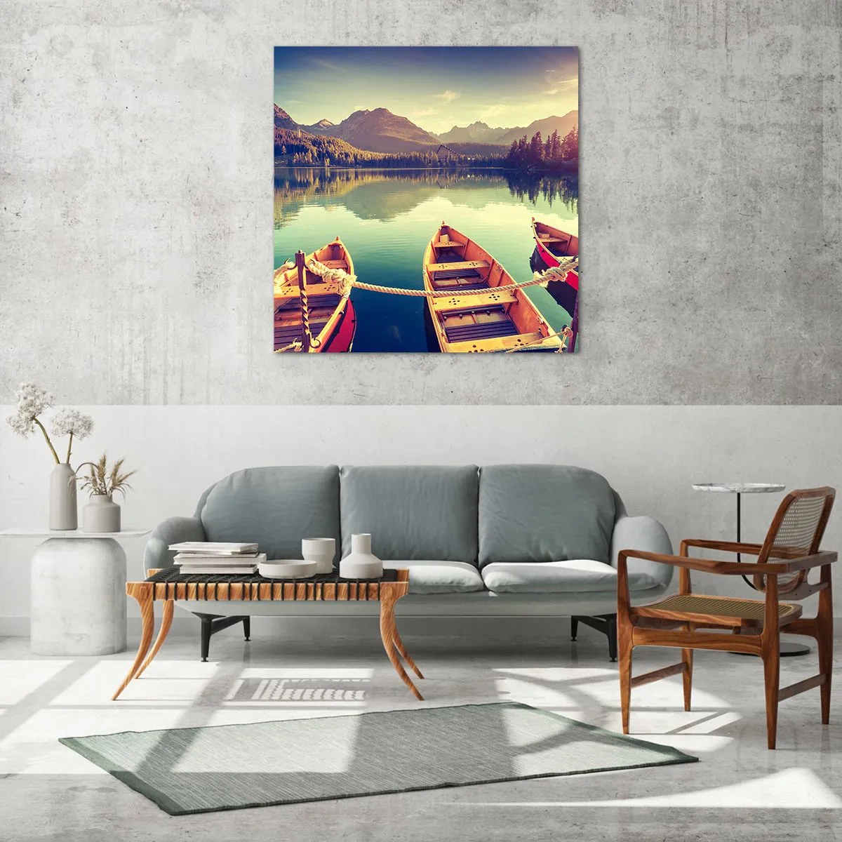 Quadro su vetro - Vivere secondo le sue leggi - 30x30 cm