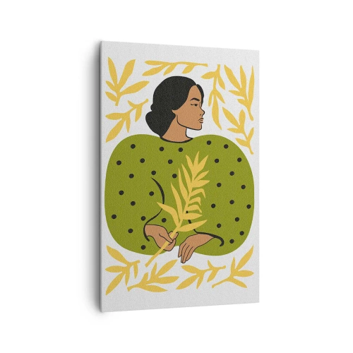 Quadro su tela - Stampe su Tela - Ragazza hawaiana - 80x120 cm