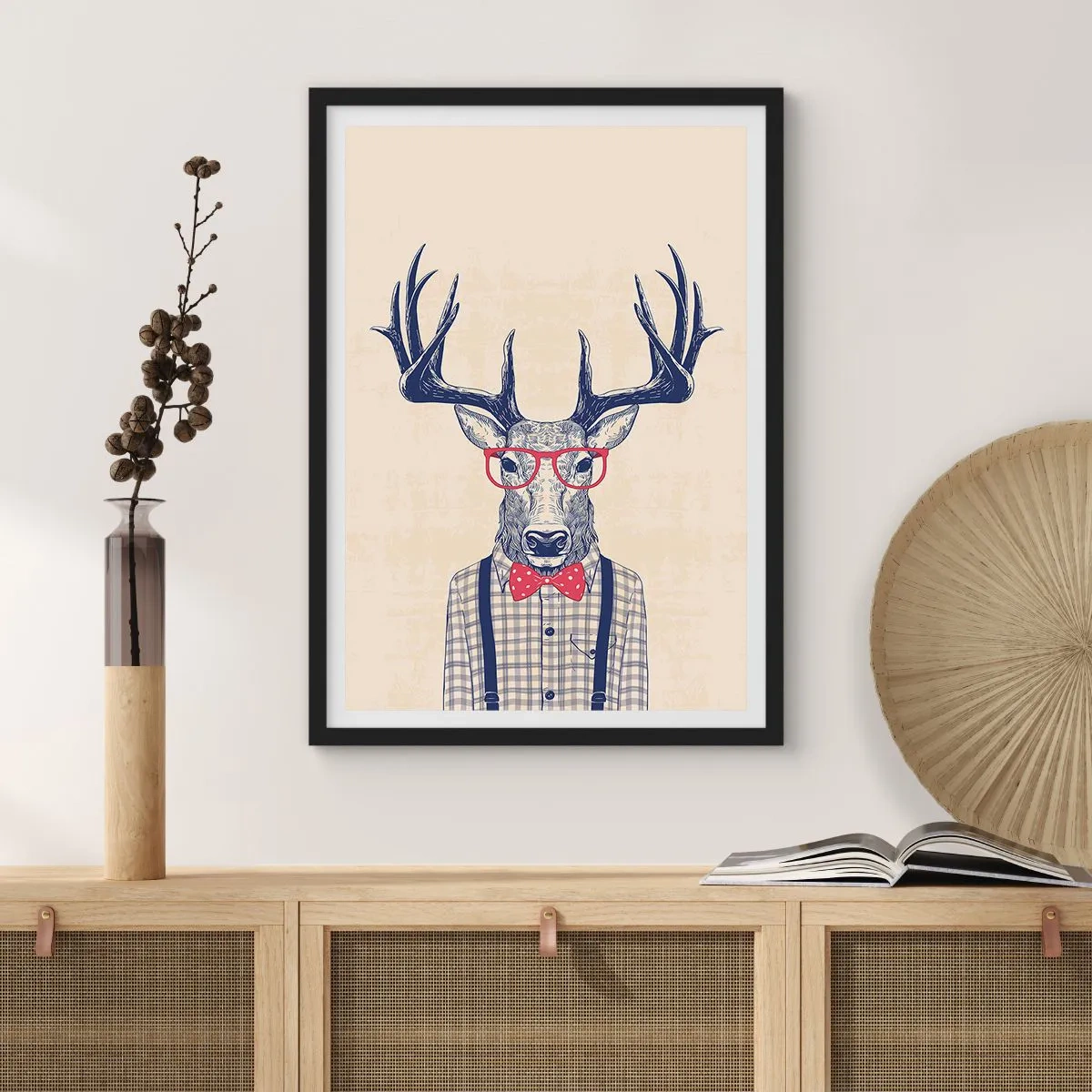 Poster in cornice nera - Divertente stravaganza - 40x50 cm