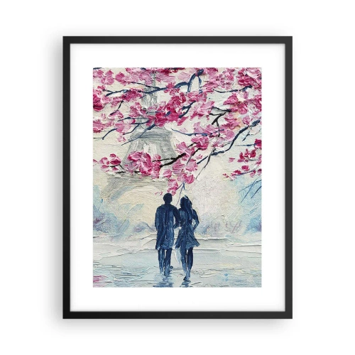 Poster in cornice nera - Passeggiata romantica - 40x50 cm