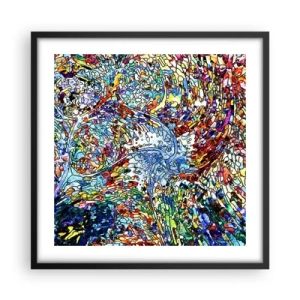 Poster in cornice nera - Vetrate a gocce - 50x50 cm