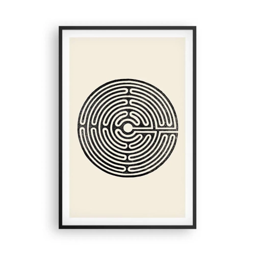 Poster in cornice nera - Ordine misterioso - 61x91 cm