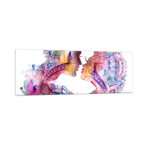 Quadro su vetro - Misterioso ponte dei sospiri - 90x30 cm