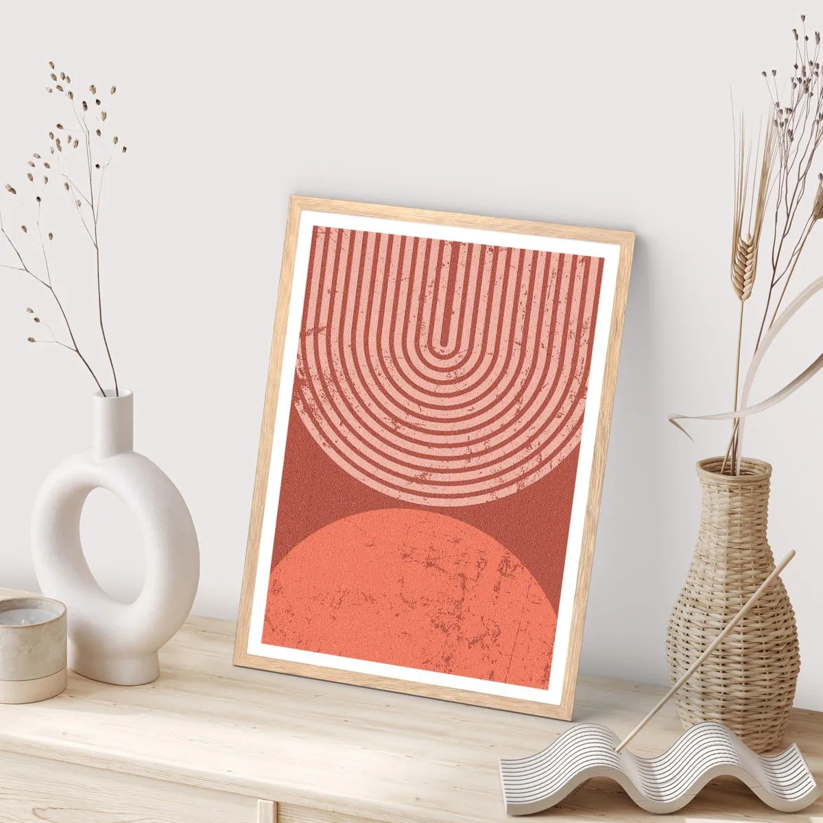 Poster in cornice rovere chiaro - Rapporti stretti - 61x91 cm