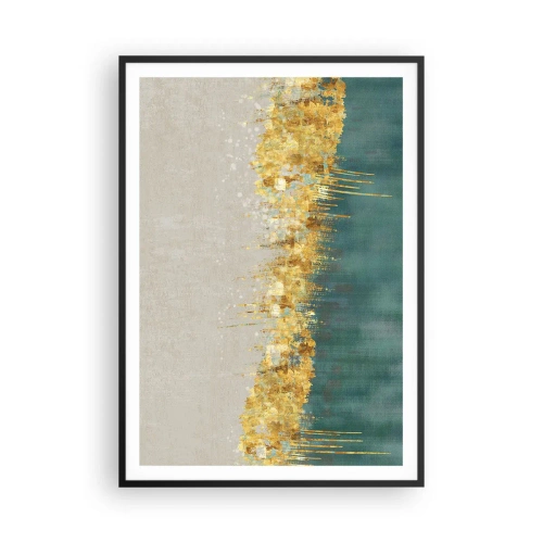 Poster in cornice nera - Confine dorato - 70x100 cm