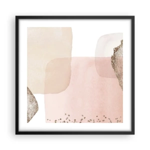 Poster in cornice nera - Incontro attraverso il colore - 50x50 cm