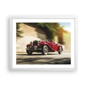 Poster in cornice bianca - Più bella della Nike di Samotracia - 50x40 cm