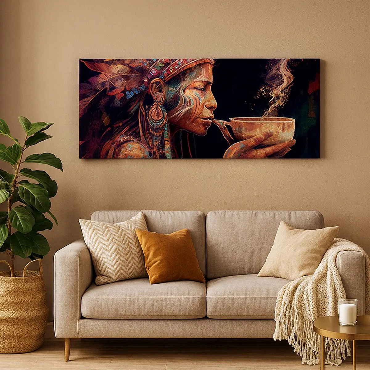 Quadro su tela - Stampe su Tela - Rituale magico - 100x40 cm