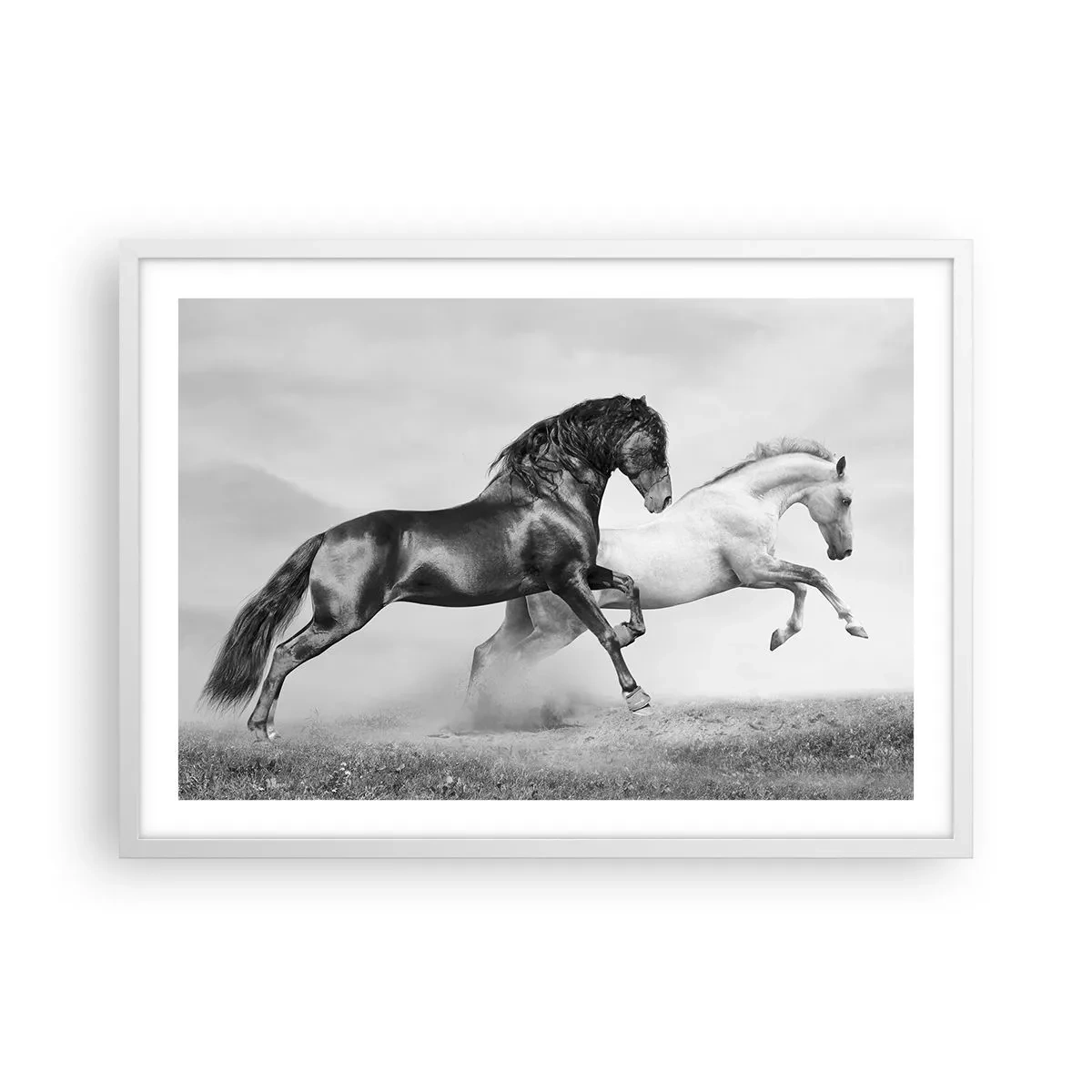 Poster in cornice bianca - Angeli e demoni - 70x50 cm