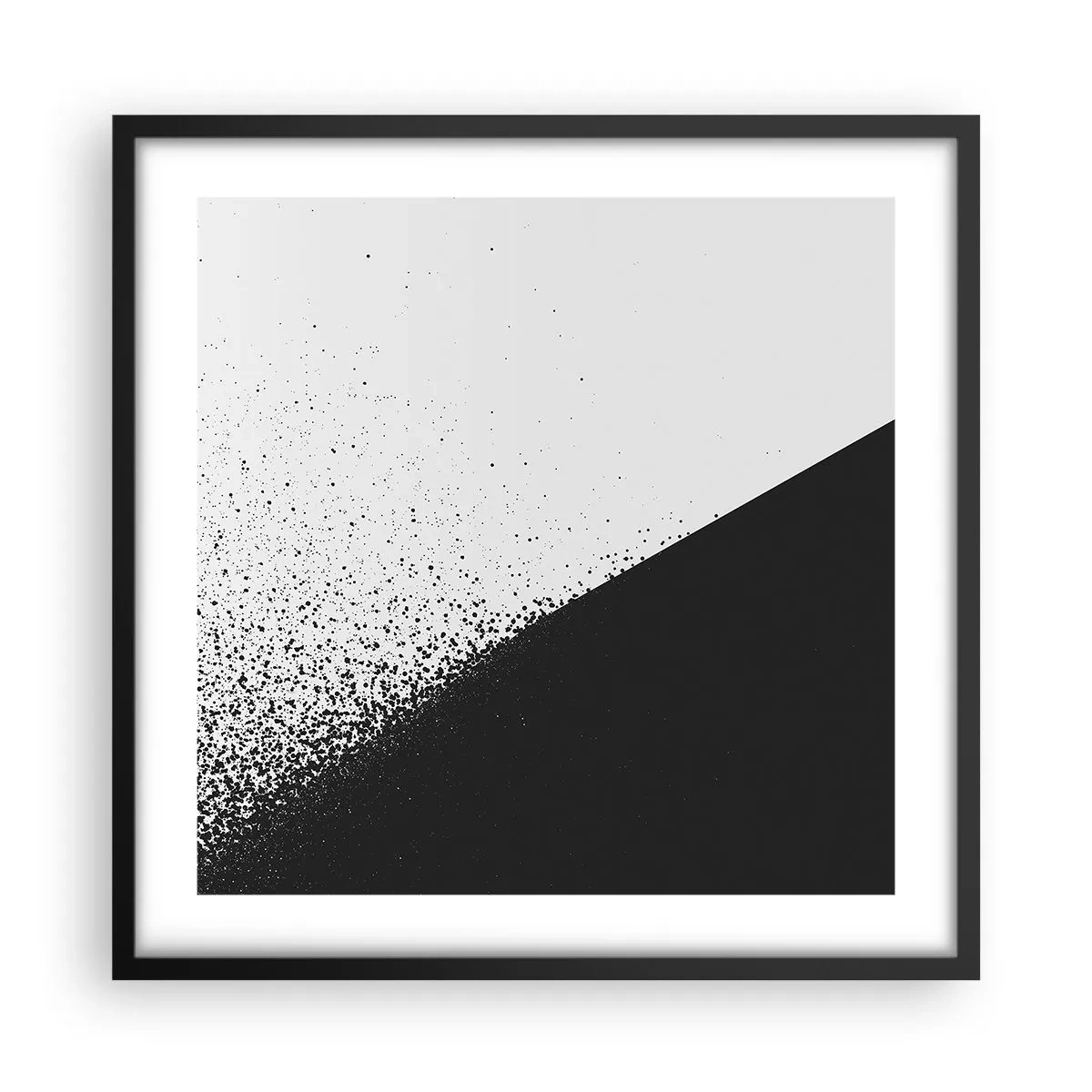 Poster in cornice nera - Più veloce, sempre di più - 50x50 cm