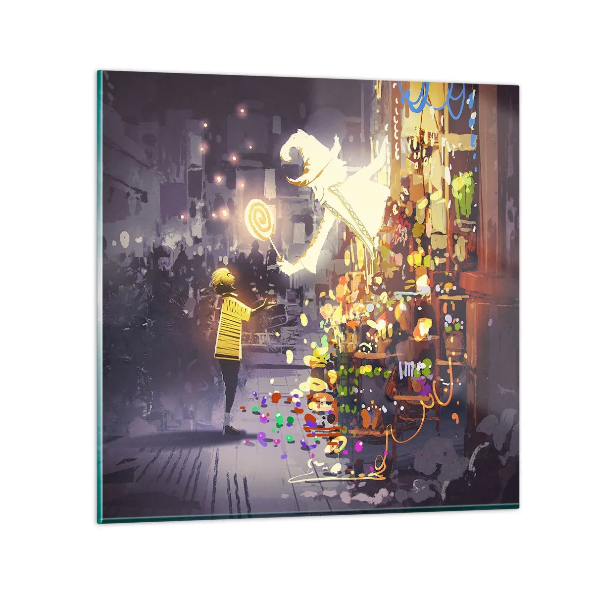 Quadro su vetro - La magia esiste - 40x40 cm