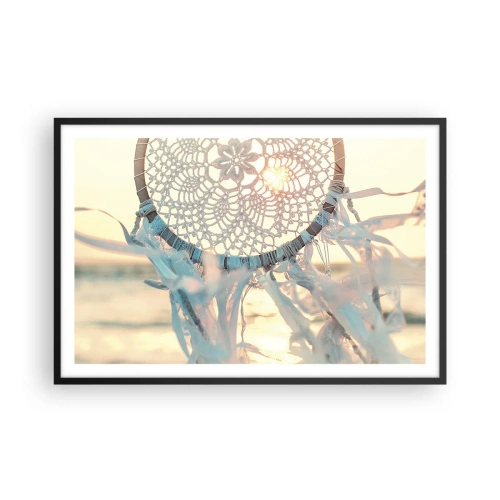 Poster in cornice nera - Totem di pizzo - 91x61 cm