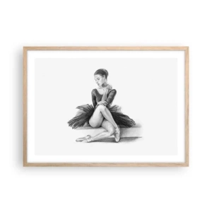 Poster in cornice rovere chiaro - Incantata dalla danza - 70x50 cm