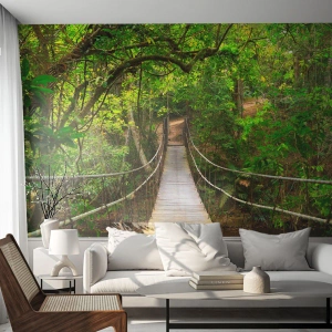 Fotomurali Premium Canvas - Perché nel giardino crescono i rampicanti - Paesaggio, foresta, Natura - 400x280 cm