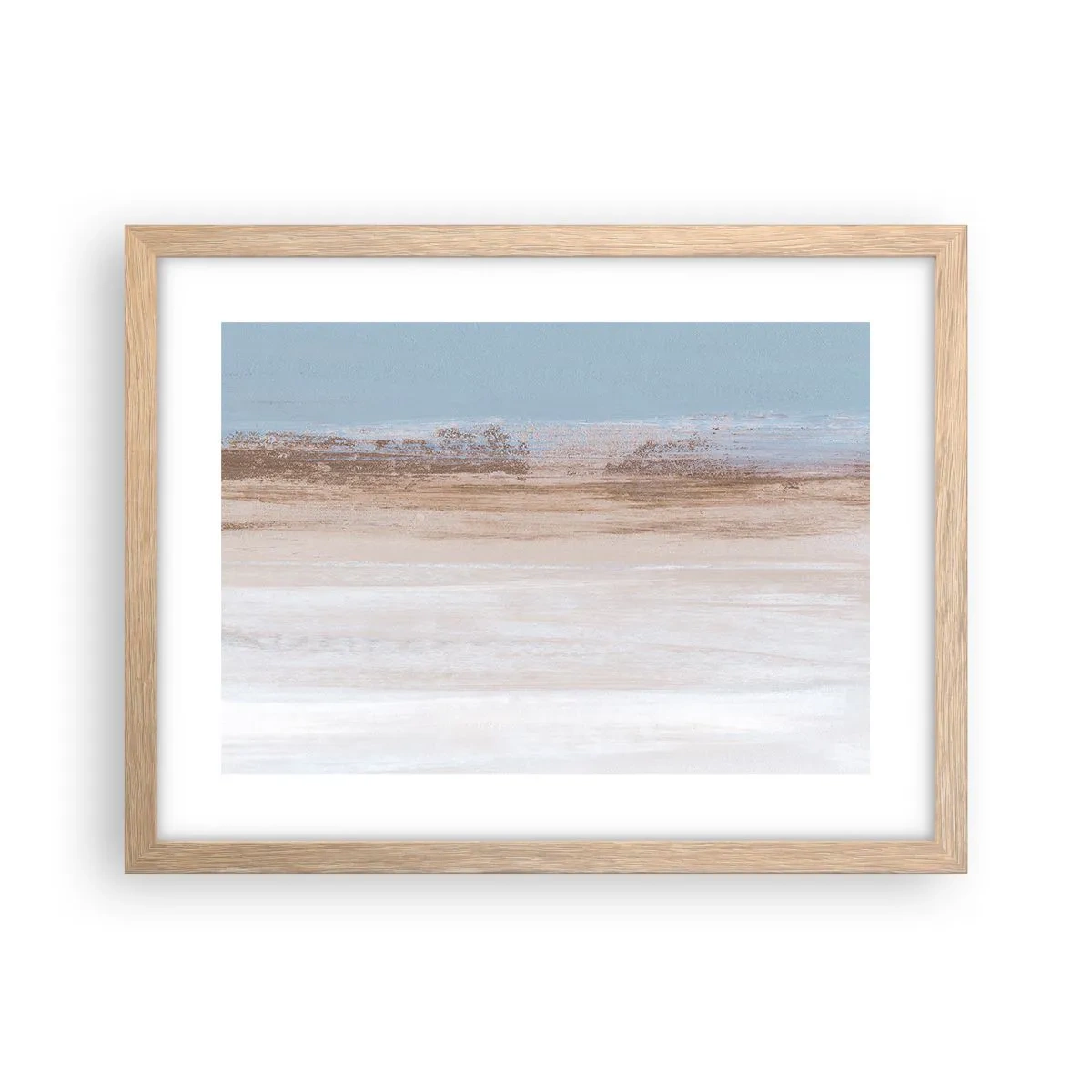 Poster in cornice rovere chiaro - Paesaggio incerto - 40x30 cm