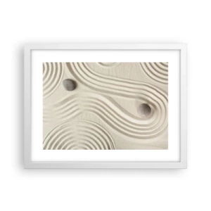 Poster in cornice bianca - Il tocco del calore - 40x30 cm