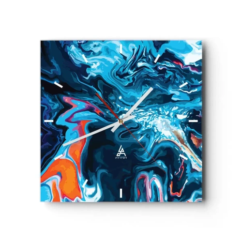 Orologio da parete - Orologio in Vetro - Viaggio al centro del cielo - 40x40 cm