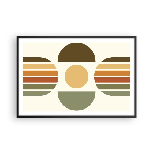 Poster in cornice nera - Nei colori della terra - 91x61 cm