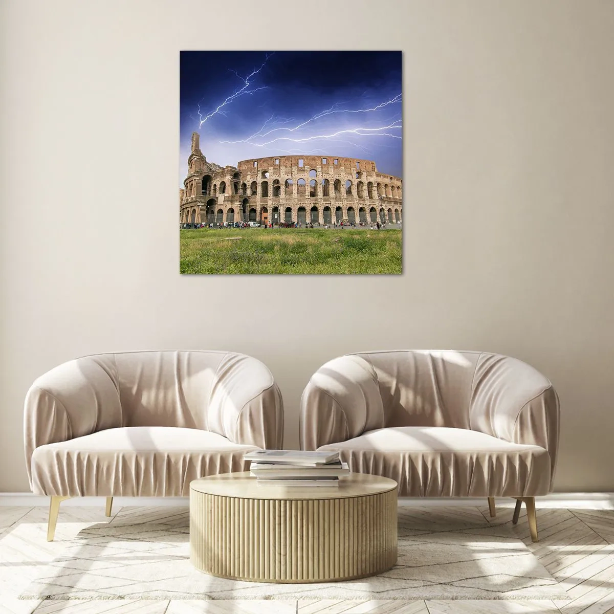 Quadro su vetro - Arena di combattimenti - 50x50 cm