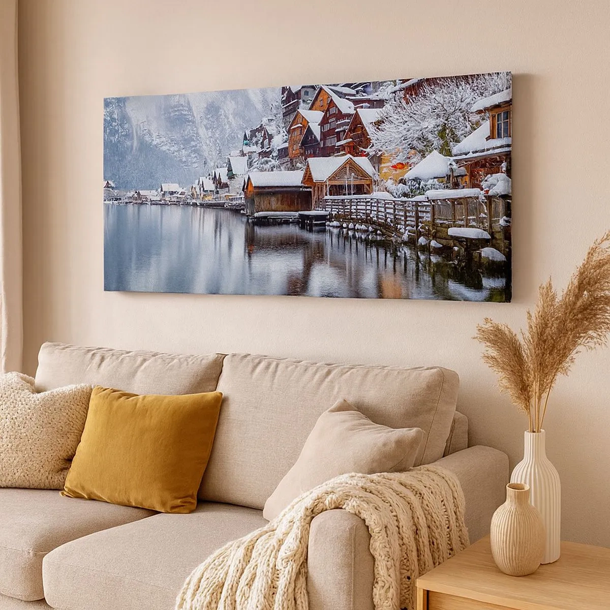 Quadro su tela - Stampe su Tela - Decorazione invernale - 100x40 cm